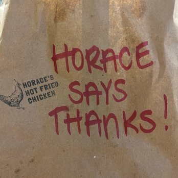 Horace's Hot Fried Chicken - Bag - Chicken Shop Near Me - Charlotte, North Carolina Horace's Hot Fried Chicken - Bag - Chicken Shop Near Me - Charlotte, North Carolina