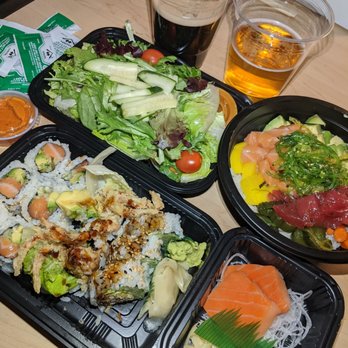 Sapps - Poke Bowl, Smoked Salmon Pieces, Salmon Avocado Roll, Alaskan Roll and Spider Roll and Salad. - Japanese Near Me - Long Island City, New York Sapps - Poke Bowl, Smoked Salmon Pieces, Salmon Avocado Roll, Alaskan Roll and Spider Roll and Salad. - Japanese Near Me - Long Island City, New York
