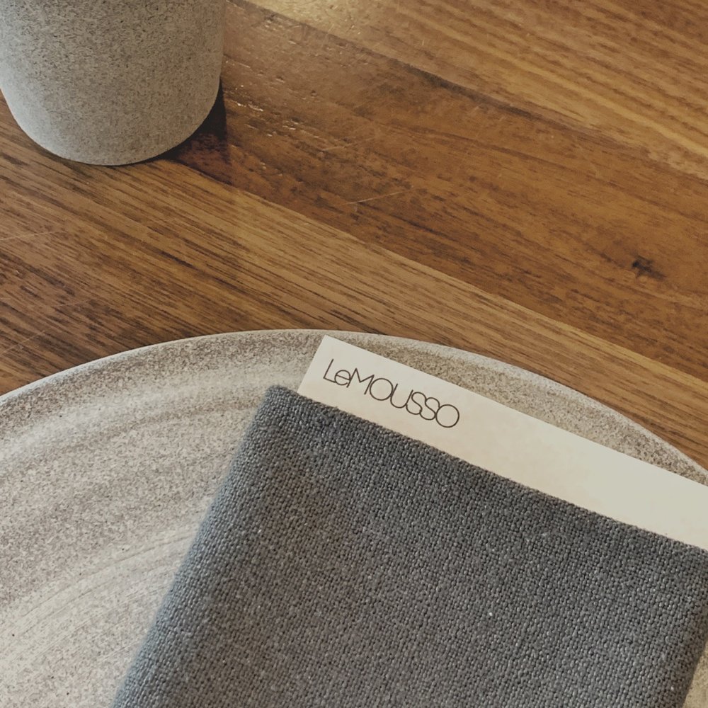 Le Mousso - Table setting, cute ceramics - Canadian (New) Near Me - Montreal, Quebec