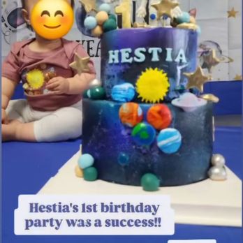 Cake Playhouse - 1st Birthday Space Themed Cake - Custom Cakes Near Me - Artesia, California Cake Playhouse - 1st Birthday Space Themed Cake - Custom Cakes Near Me - Artesia, California