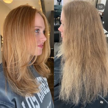 Hair By Jax - Blonde to red after and before! - Hair Salons Near Me - Chicago, Illinois Hair By Jax - Blonde to red after and before! - Hair Salons Near Me - Chicago, Illinois