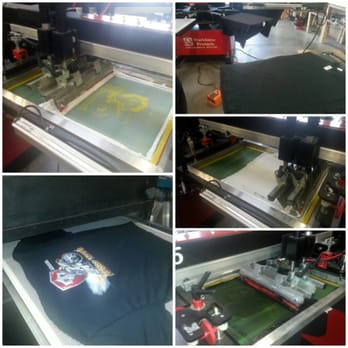 Fabtex Graphics - Screenprinting an intricate job for Trask Performance. - Printing Services Near Me - Phoenix, Arizona