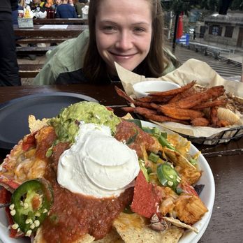 Garfinkel's - Nachos and the prime dip with sweet potato fries - Sports Bars Near Me - Vail, Colorado
