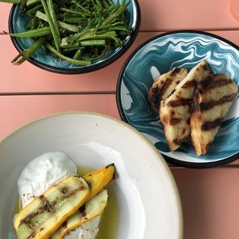 Frankie - Charred Broccolini Salad, burrata flatbread - Australian Near Me - Jersey City, New Jersey Frankie - Charred Broccolini Salad, burrata flatbread - Australian Near Me - Jersey City, New Jersey
