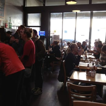 The Grind Cafe - Busy Sunday morning at about 11am. Line out the door - Breakfast & Brunch Near Me - San Francisco, California