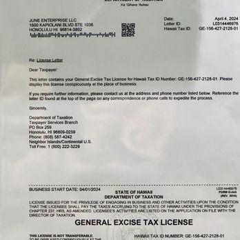 Tok Tok - GE tax license - Korean Near Me - Honolulu, Hawaii Tok Tok - GE tax license - Korean Near Me - Honolulu, Hawaii