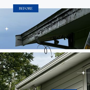 Good Gutters HFX - Transformation of an old gutter to brand new  without fascia metal replacement - Gutter Services Near Me
