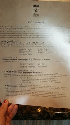 Menu photo 7 IG Winery & Tasting Room Cedar City, UT