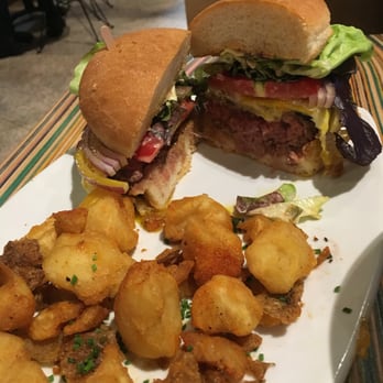 HopSaint Brewing - HopSaint burger (medium) with fried egg. - New American Near Me - Torrance, California