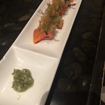 Tomodachi Sushi - King salmon with truffle - another great one. Must get - Sushi Bars Near Me - Austin, Texas
