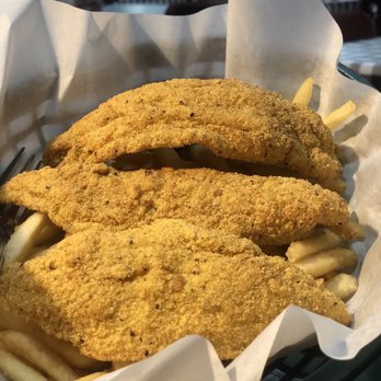 Flying Fish - Fried Catfish Basket with French fries - Seafood Near Me - Bentonville, Arkansas