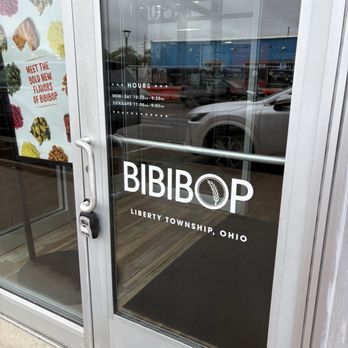 BIBIBOP Asian Grill - Hours on the door - Asian Fusion Near Me - Liberty Township, Ohio BIBIBOP Asian Grill - Hours on the door - Asian Fusion Near Me - Liberty Township, Ohio