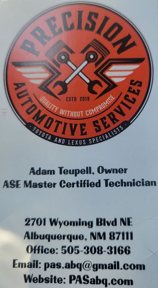 PRECISION AUTOMOTIVE Updated August 2024 2701 Wyoming Blvd NE