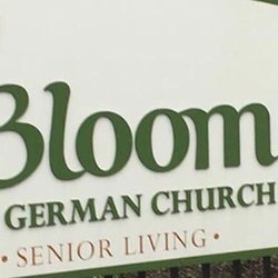 Bloom at German Church - Bloom sign by drive on German Church