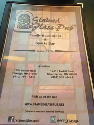 Menu photo 8 Stained Glass Pub Elkridge, MD