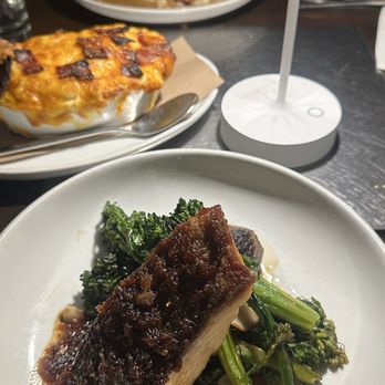 Cafeteria - Ginger Salmon and pork chop - New American Near Me - New York, New York