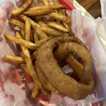Cherry Cricket - Cherry Creek - 1/2 onion rings / fries - Burgers Near Me - Denver, Colorado
