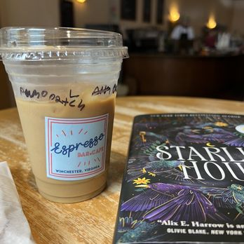 Espresso Bar and Cafe - Pumpkin patch iced latte with oatmilk - Coffee & Tea Near Me - Winchester, Virginia Espresso Bar and Cafe - Pumpkin patch iced latte with oatmilk - Coffee & Tea Near Me - Winchester, Virginia