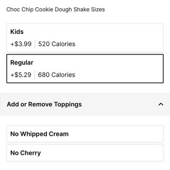Steak ’n Shake - Regular price of shake - Fast Food Near Me - Edwardsville, Illinois