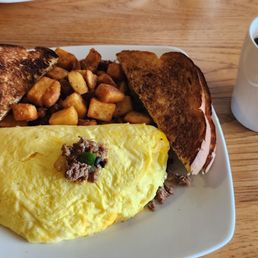 Steak Bomb Omelet