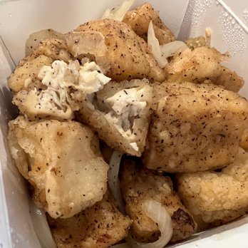 The Rice Box - Salt & pepper tofu minus bell peppers...better when air fried to crisp it! - Asian Fusion Near Me - Houston, Texas The Rice Box - Salt & pepper tofu minus bell peppers...better when air fried to crisp it! - Asian Fusion Near Me - Houston, Texas