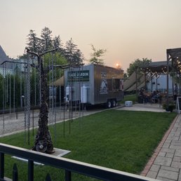 Outdoor patio & food truck