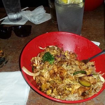 Genghis Grill - Chicken with garlic, ginger and curry with mongolian sauce. Add cabbage and an egg!!!!! - Mongolian Near Me - Mesquite, Texas