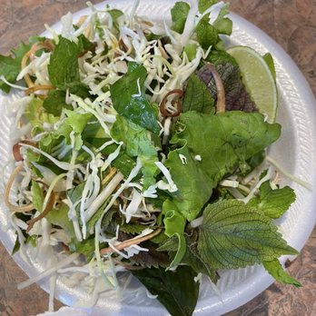Quan Vy Da - Veggies for bun Bo hue - Vietnamese Near Me - Westminster, California Quan Vy Da - Veggies for bun Bo hue - Vietnamese Near Me - Westminster, California