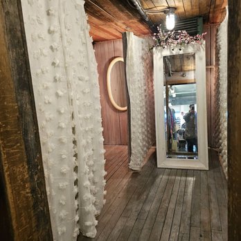 Artsy June - The dressing room designed inside of what once was a refrigerator room. - Women's Clothing Near Me - Roanoke, Virginia Artsy June - The dressing room designed inside of what once was a refrigerator room. - Women's Clothing Near Me - Roanoke, Virginia