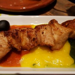 Einfach Lecker - Hähnchenspieß mit verschiedenen Saucen