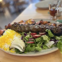 Reza Persian Grill - R3 Specialty substituted the fries for rice