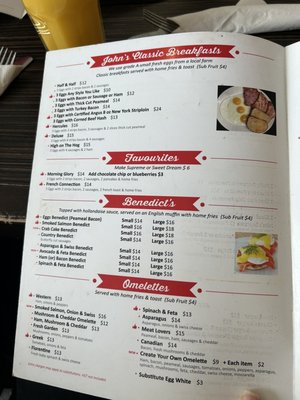 Menu photo 2 John's Family Restaurant Brampton, ON