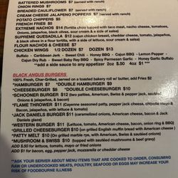Schooner Pub & Grill - Menu