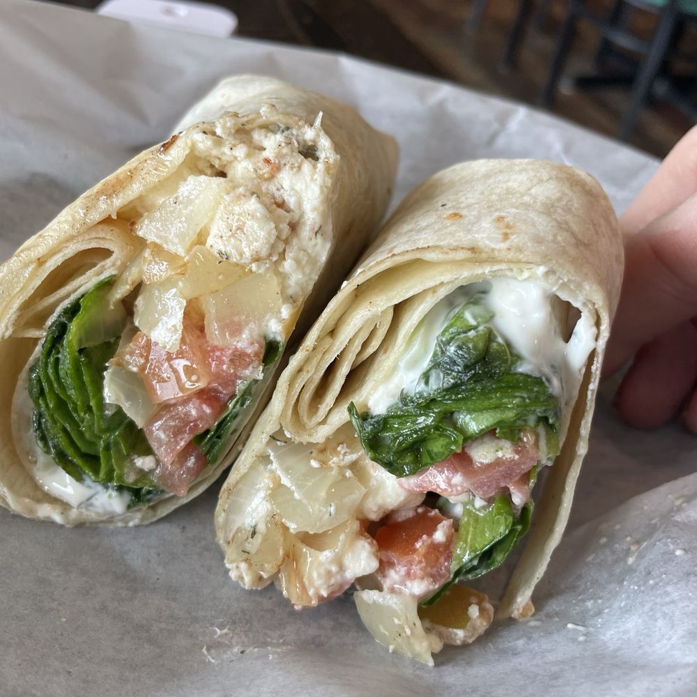 Village Cafe - Mediterranean Wrap without Gyo - Breakfast & Brunch Near Me - Lake Saint Louis, Missouri