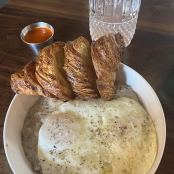 Gallery Bistro & Bar - Croissant and gravy with eggs - Bars Near Me - Indianapolis, Indiana Gallery Bistro & Bar - Croissant and gravy with eggs - Bars Near Me - Indianapolis, Indiana
