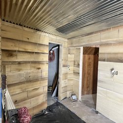 Helmsburg Sawmill - Living area and tv room entrances.