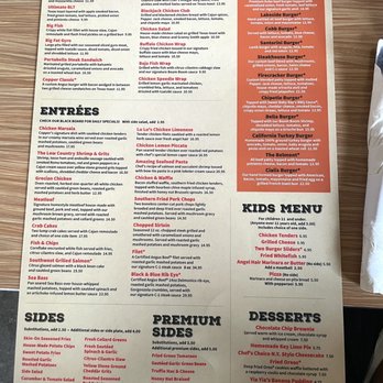 Copper Premium Pub - Nov 2022 Menu - Kids Menu Included - Pubs Near Me - Clover, South Carolina