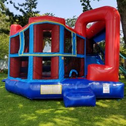 Ultimate Parties & Events - Combo bounce house with slide, basketball hoop and obstacles