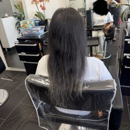 My hair before the hair cut and Yuko
