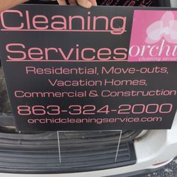 Orchid Cleaning Service - ad call 863 324 2000
