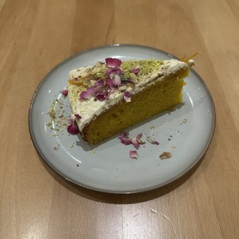 Delara - Tumeric and orange cake - IG @bougiefoodieboi - Persian/Iranian Near Me - Vancouver, British Columbia Delara - Tumeric and orange cake - IG @bougiefoodieboi - Persian/Iranian Near Me - Vancouver, British Columbia