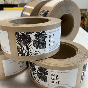 Premier Printing Solutions - Roll labels printed on textured cotton estate #4 paper. Printed in house on our digital roll label press. - Marketing Near Me - Bend, Oregon