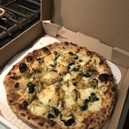 Spinach Artichoke Ricotta White Pizza