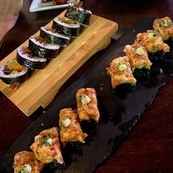 O-Ku - Black Magic ,Veggie Roll, Tokyo Wings, Wagyu Tataki - Sushi Bars Near Me - Charleston, South Carolina O-Ku - Black Magic ,Veggie Roll, Tokyo Wings, Wagyu Tataki - Sushi Bars Near Me - Charleston, South Carolina