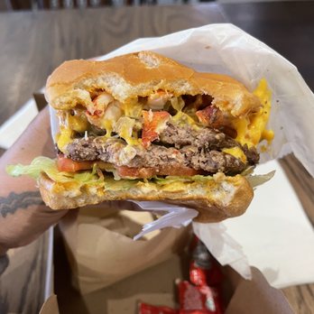 The Rex Burger & Lobster - Red Rex Burger with lobster - American Near Me - Mineola, New York The Rex Burger & Lobster - Red Rex Burger with lobster - American Near Me - Mineola, New York