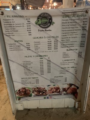 Menu photo 5 El Pesquero Quintana Roo, ROO Menu photo 5 El Pesquero Quintana Roo, ROO