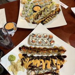 Cloud 9 Sushi - Sunday morning roll, south western roll and shrimp tempera roll