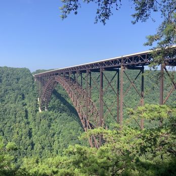 New River Gorge Bridge - View from lower viewing area. - Landmarks & Historical Buildings Near Me - Fayetteville, West Virginia New River Gorge Bridge - View from lower viewing area. - Landmarks & Historical Buildings Near Me - Fayetteville, West Virginia