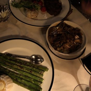 Pacific Dining Car - Filetmignon Fresh Jumbo Asparagus Dinner and garlic mushroom - Steakhouses Near Me - Los Angeles, California Pacific Dining Car - Filetmignon Fresh Jumbo Asparagus Dinner and garlic mushroom - Steakhouses Near Me - Los Angeles, California