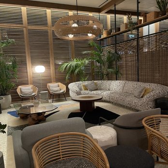 Hotel June - Love the modern and natural textures in their lobby decorating! - Hotels Near Me - Los Angeles, California Hotel June - Love the modern and natural textures in their lobby decorating! - Hotels Near Me - Los Angeles, California